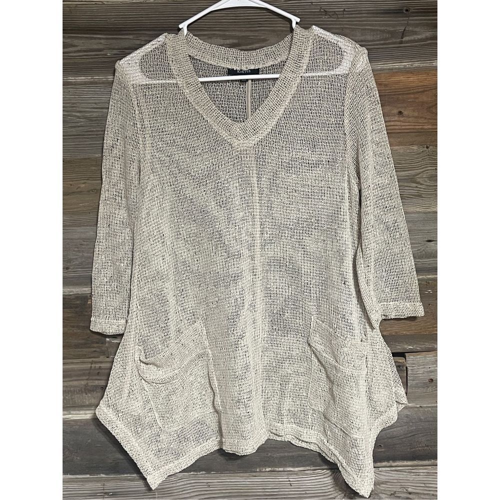 Kaktus Cream double pocket cover up